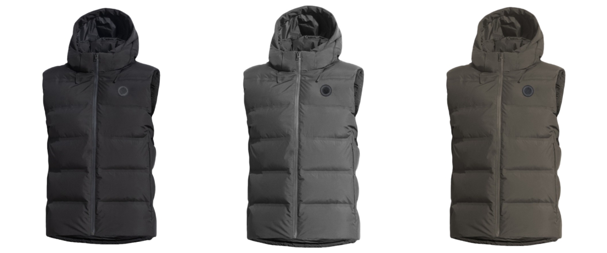 Beheizte Daunenweste