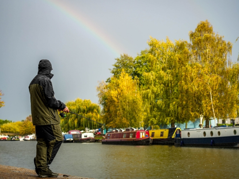 Vattentät flugfiskejacka för män
