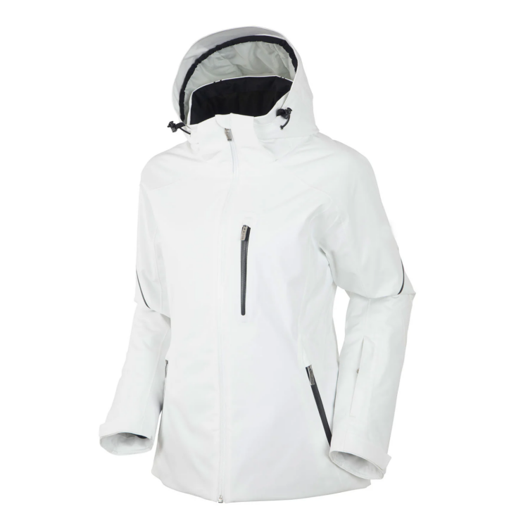 women’s white ski jacket