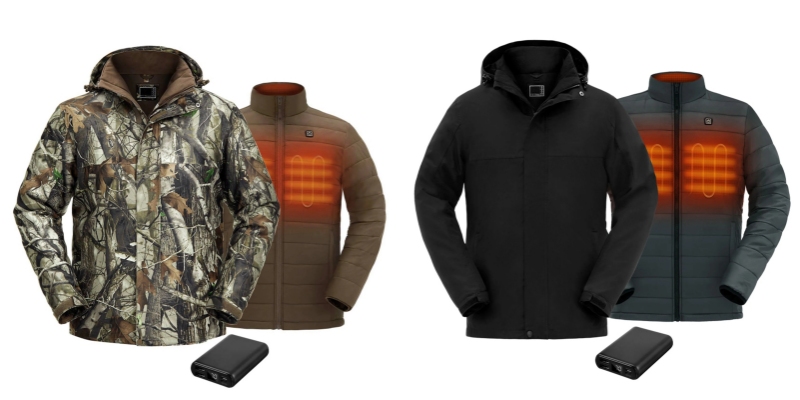 Wasserdichte beheizte Herren-Jagdjacke Wasserdichte beheizte Herren-Jagdjacke