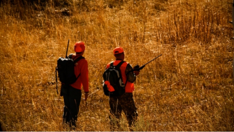 Оранжевая одежда для охоты на оленей