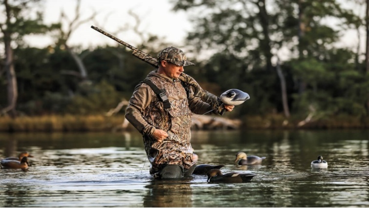 Felpe con cappuccio da caccia agli uccelli acquatici mimetici traspiranti