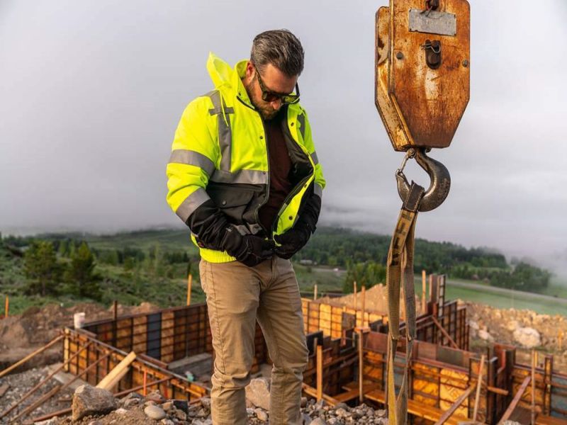 断熱裏地ヒーテッド Hi Vis ワークジャケット