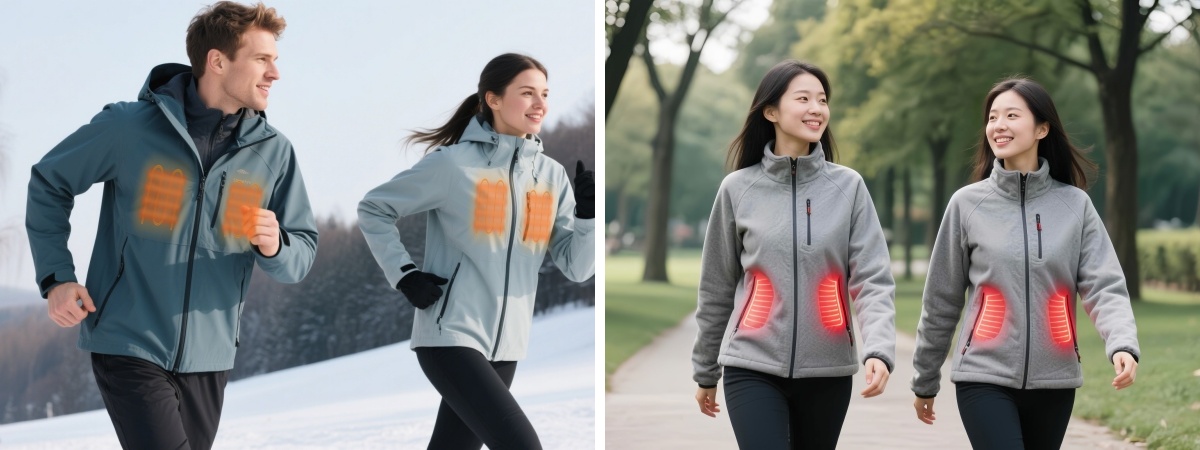 加熱された衣類 加熱された衣類