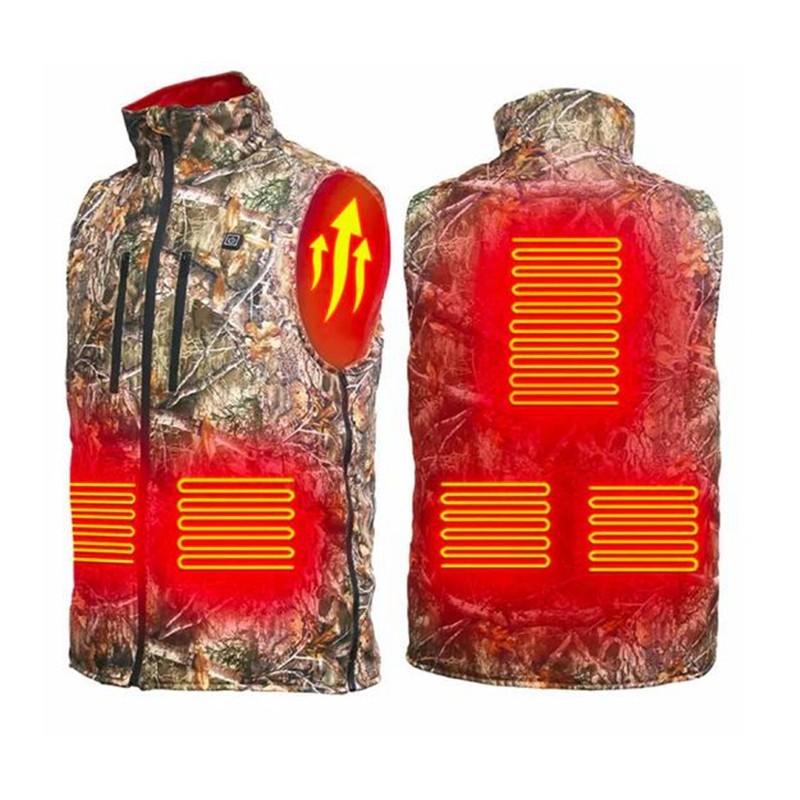 Изготовленный на заказ зимний охотничий жилет с подогревом на батарейках