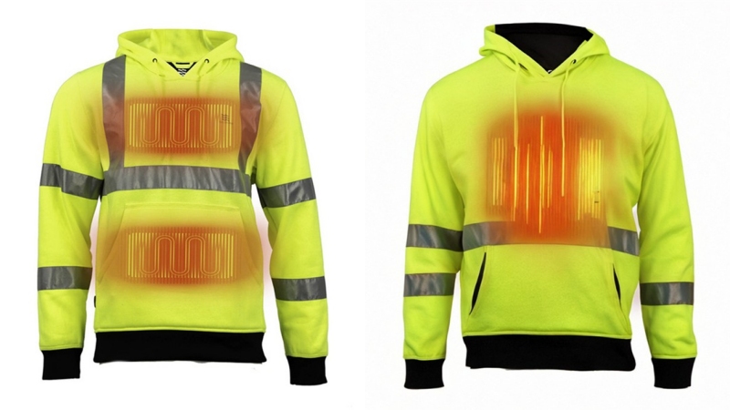 heated hi vis hoodie