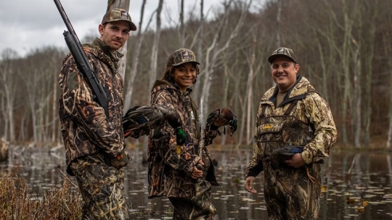 女性用水鳥狩猟服